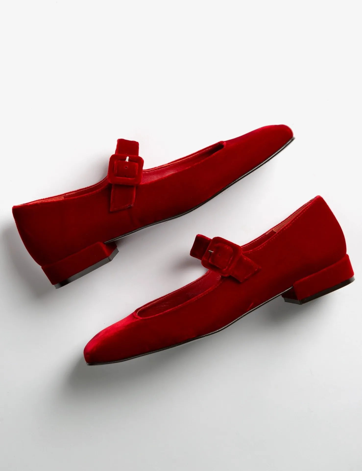 Penelope Chilvers Mary Janes*Low Mary Jane Velvet Shoe